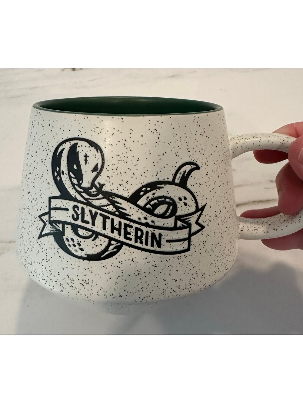 Hallmark Harry Potter Slytherin Speckled Camp Mug Green Int Excellent Condition